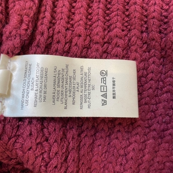 Free People Oversized Purple Knit Women's Sweater - Picture 7 of 9